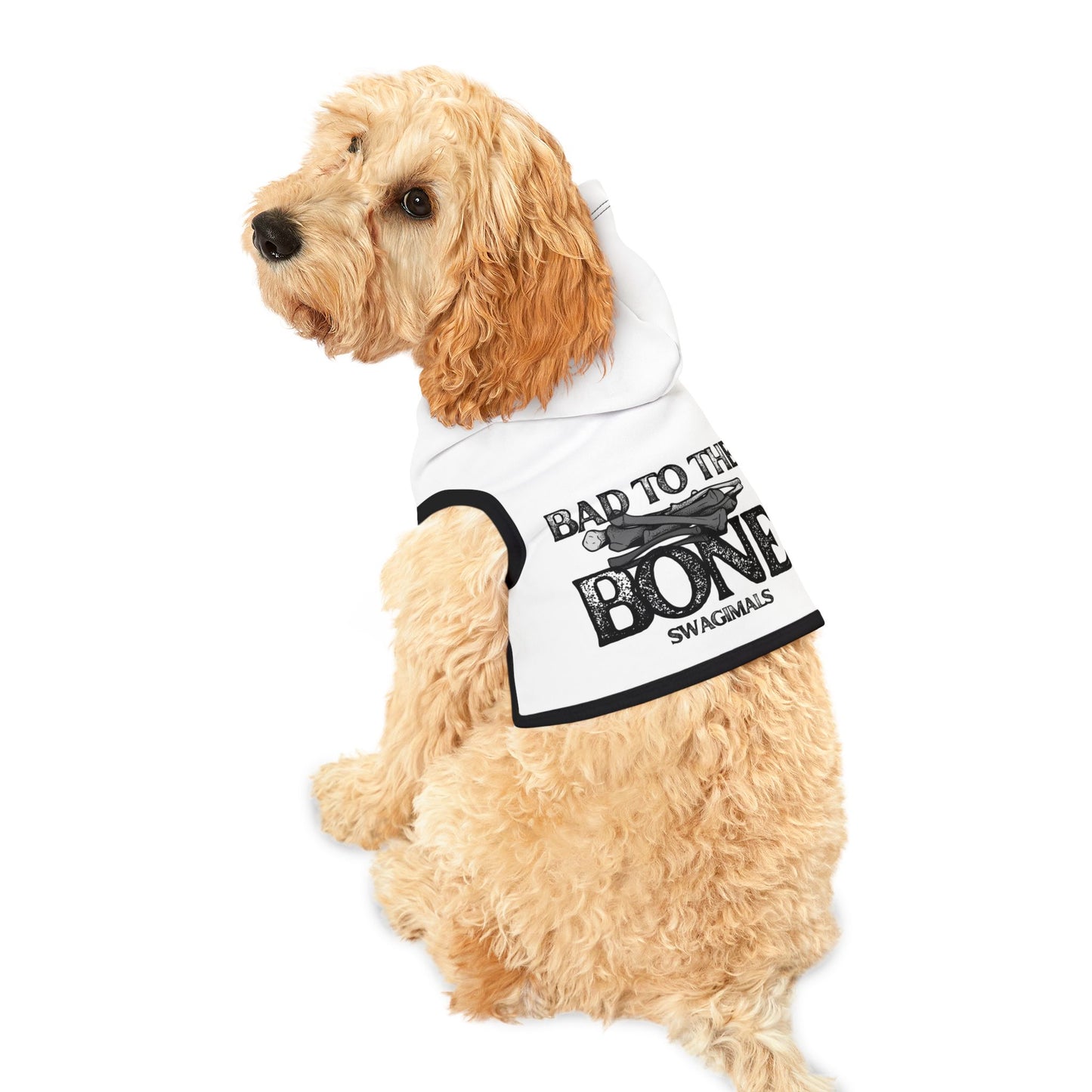 Bad To The Bone Dog Hoodie