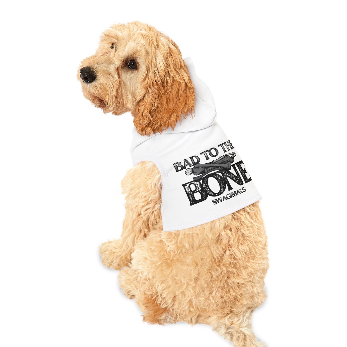 Bad To The Bone Dog Hoodie